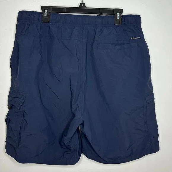 Columbia Cargo Shorts Men's Size XL Navy Blue Athletic Active Hiking Athleisure - Picture 2 of 6